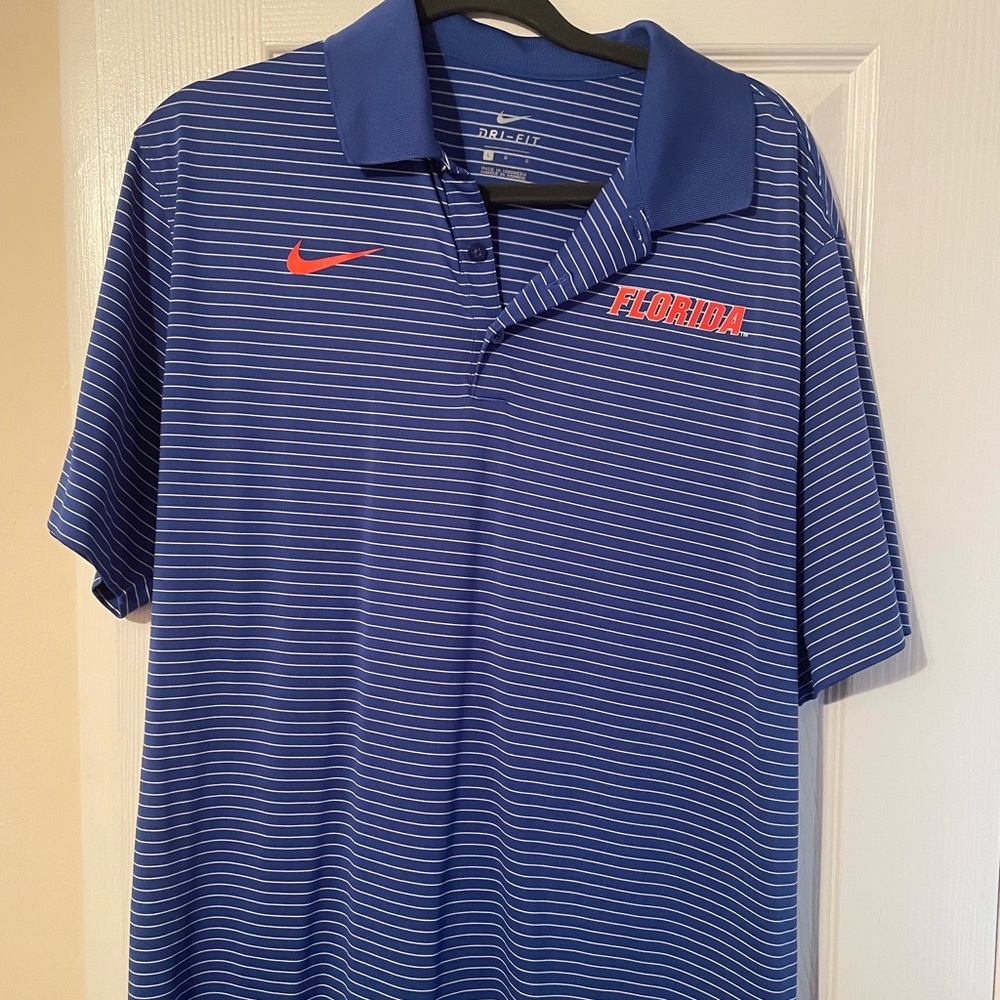Nike Florida Gators Dri-Fit Polo. Size Large.
